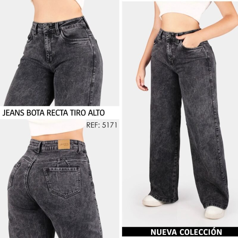 JEAN BOTA RECTA TIRO ALTO