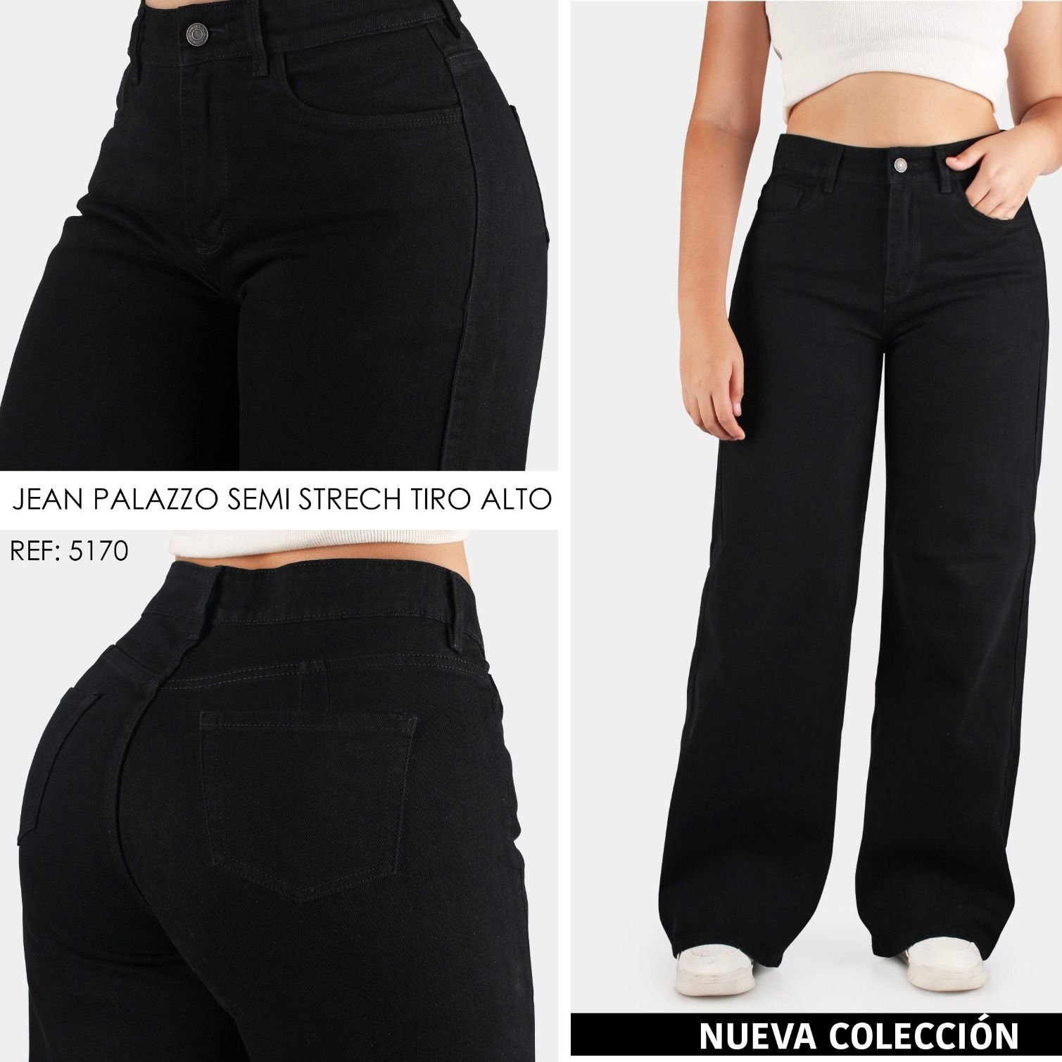 JEAN PALAZZO SEMI STRECH TIRO ALTO